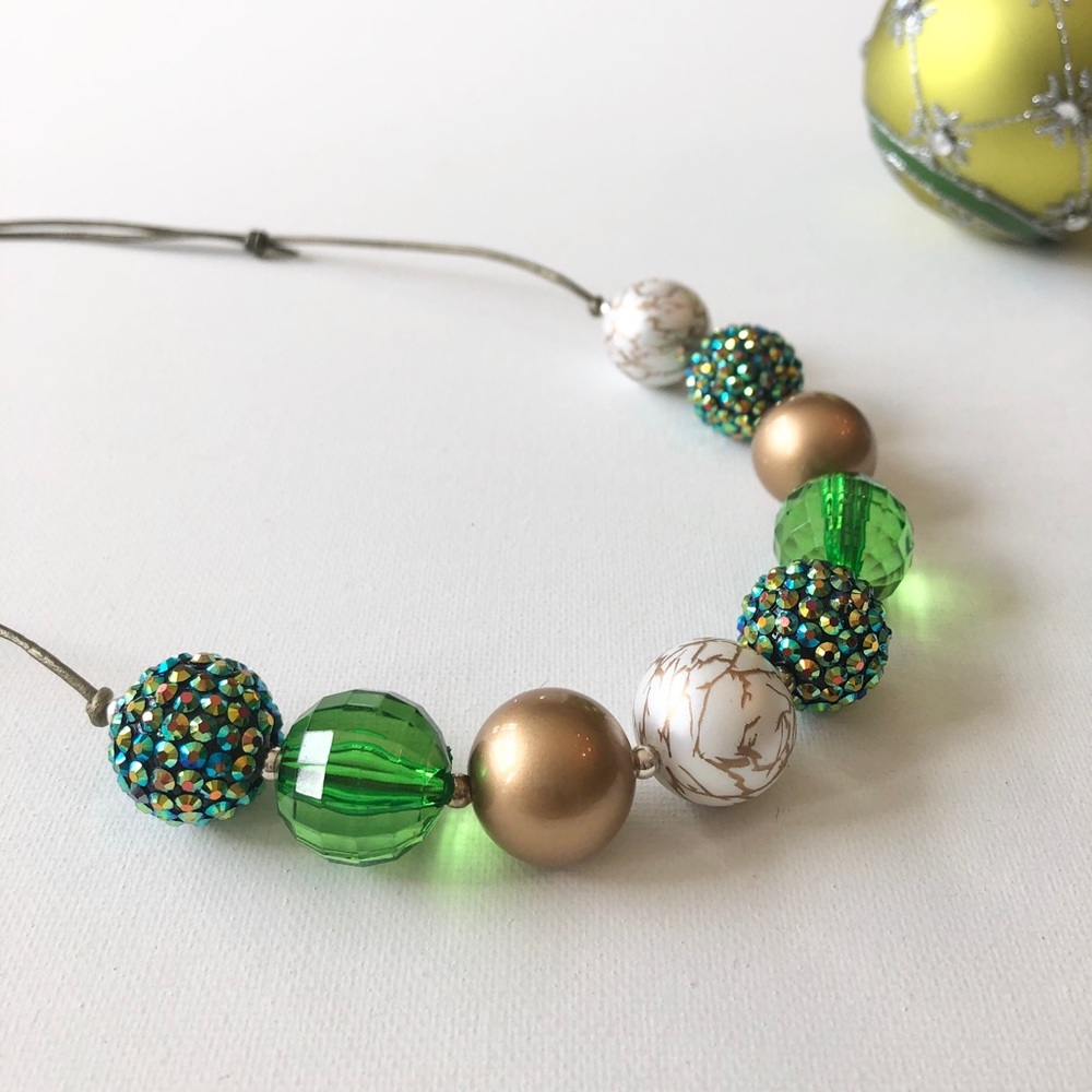 ‘Oh Christmas Tree’ Adjustable Bead Necklace
